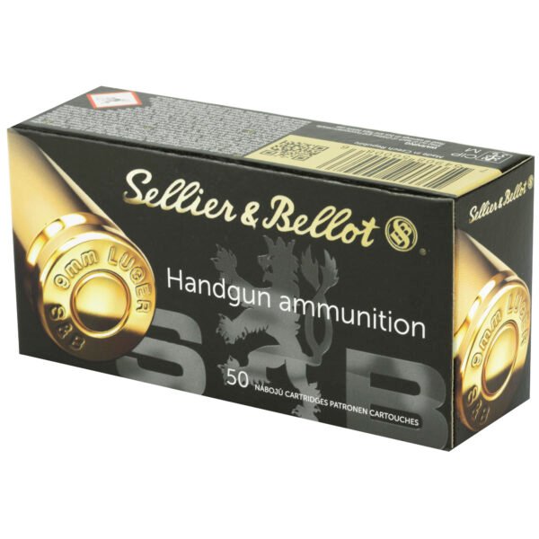 Sellier & Bellot, Pistol, 9MM, 115 Grain, Full Metal Jacket