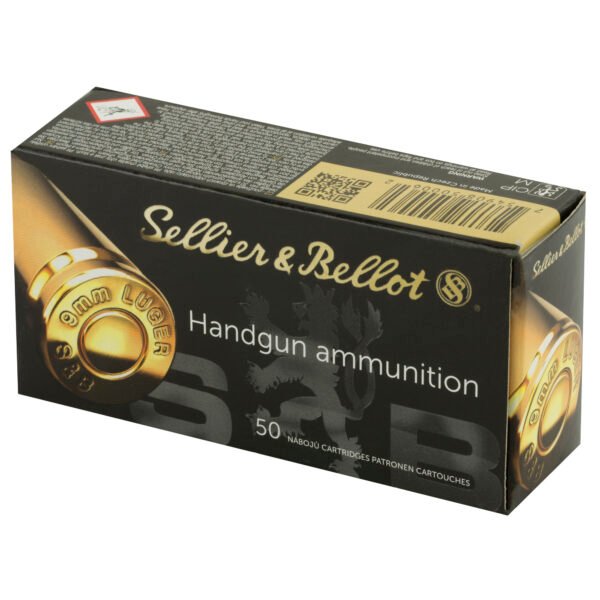 SB9C_3_HR Sellier & Bellot, Pistol, 9MM, 115 Grain, Jacketed Hollow Point