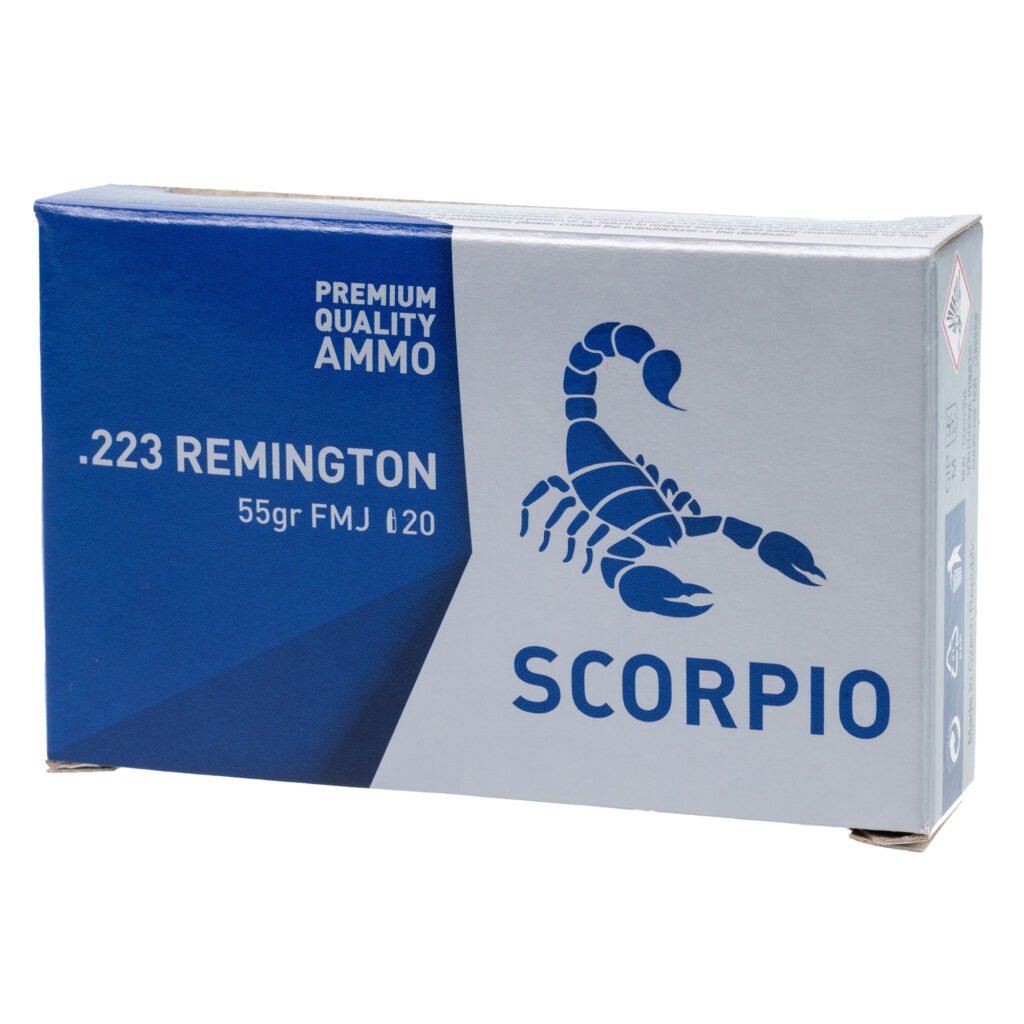 STV Technology, Scorpio Ammo, 223 Remington, 55 Grain, FMJ, Case (1,000 Rd)