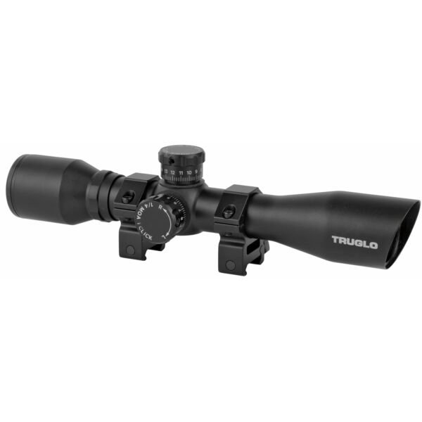 TRUGLO, Tactical Xtreme Rifle Scope, 4X32, 1", Mil-Dot Reticle, Includes Rings, Matte Finish
