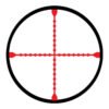TRUGLO, Tactical Xtreme Rifle Scope, 4X32, 1", Mil-Dot Reticle, Includes Rings, Matte Finish