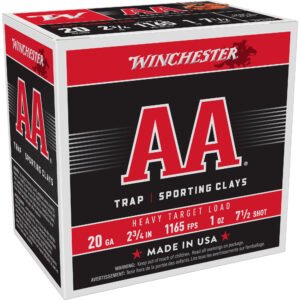 Winchester Ammunition, AA Target, 20 Gauge, 2.75", #7.5, 2.5 Dram, 1 oz