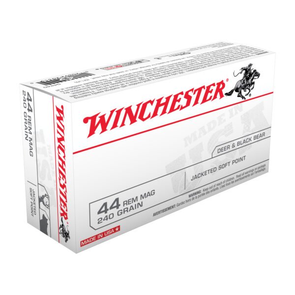 Winchester Ammunition, USA, 44MAG, 240 Grain, Jacketed Soft Point