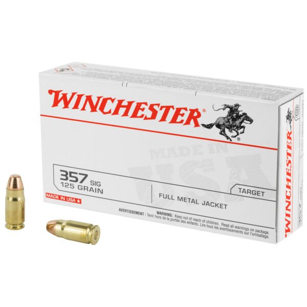 Winchester Ammunition, USA, 357SIG, 125 Grain, Full Metal Jacket