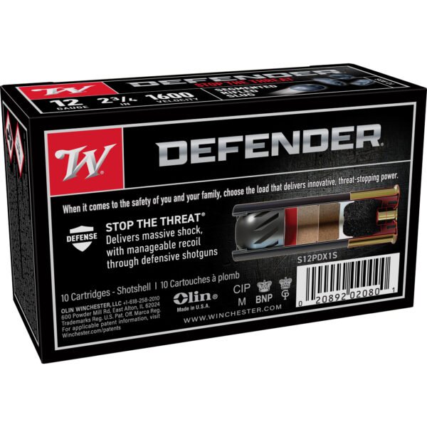 Winchester Ammunition, Defender, Supreme Elite, 12 Gauge, 2.75", 1 oz. Segmenting Slug