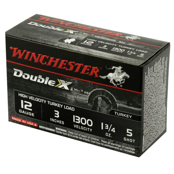 Winchester Ammunition, Double X High Velocity, Turkey, 12 Gauge, 3", #5, 1.75oz
