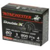 Winchester Ammunition, Double X High Velocity, Turkey, 20 Gauge, 3", #4, 1 5/16oz, 10 Round Box