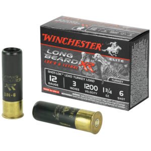 Winchester Ammunition, Long Beard XR, 12 Gauge, 3" Chamber, #6, 1.75 oz, Shotshell Shot-Lok with Lead Shot, 10 Round Box