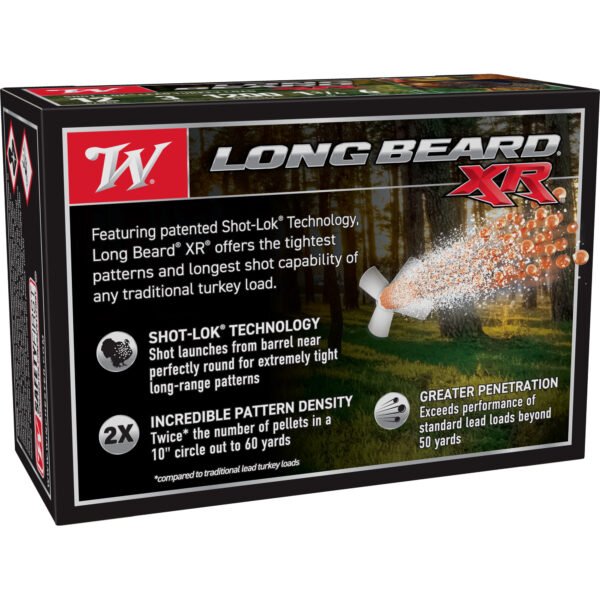 WNSTLB1236_2_HR Winchester Ammunition, Long Beard XR, 12 Gauge, 3" Chamber, #6, 1.75 oz