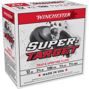 Winchester Ammunition, Super Target, Heavy Target Load, 12 Gauge 2.75", #7.5, 1 1/8 oz