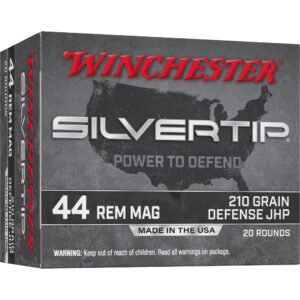 Winchester Ammunition, Silvertip, 44 Magnum, 210 Grain, Jacketed Hollow Point