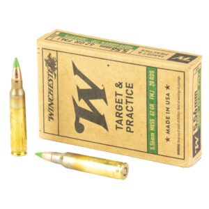 WNWM855K_1_HR Winchester Ammunition, M855, 5.56 NATO, 62 Grain, Full Metal Jacket, Green Tip
