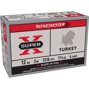 Winchester Ammunition, Super-X, 12 Gauge, 3", #4, 1.875 oz., Shotshell, 10 Round Box