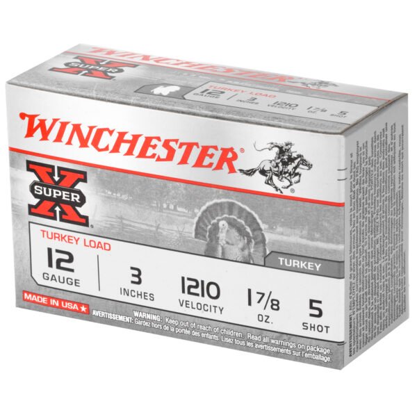 Winchester Ammunition, Super-X, 12 Gauge, 3", #5, 1.875 oz., Shotshell, 10 Round Box