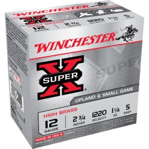 WINCHESTER SUPER-X 12GA 2.75" 1-1/4OZ #5 1220FPS 25RD 10BX/C