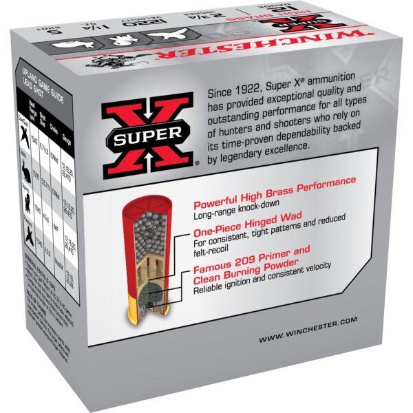WINCHESTER SUPER-X 12GA 2.75" 1-1/4OZ #5 1220FPS 25RD 10BX/C