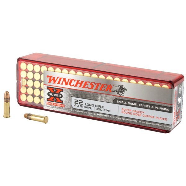 Winchester Ammunition, Super-X, 22LR, 40 Grain, Super Speed Round Nose