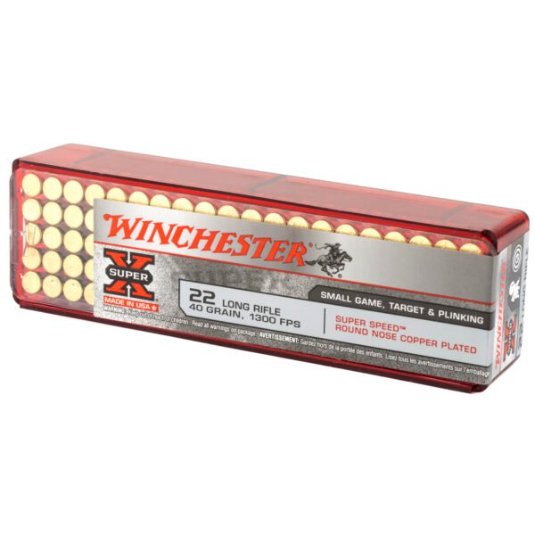 Winchester Ammunition, Super-X, 22LR, 40 Grain, Super Speed Round Nose