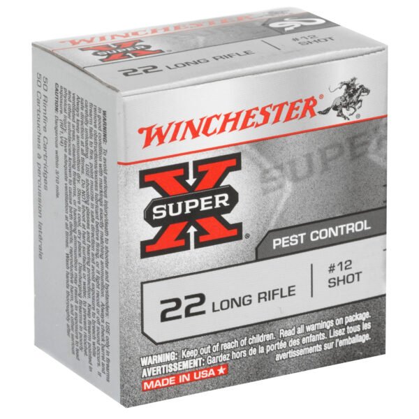 Winchester Ammunition, Super-X, 22LR, #12 Shot, 50 Round Box