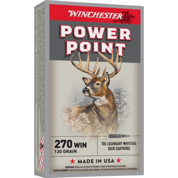 Winchester Ammunition, Super-X, 270WIN, 130 Grain, Power Point