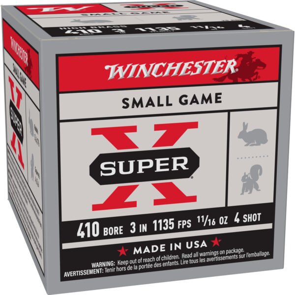 Winchester Ammunition, Super-X Upland, 410 Bore, 3", #4, 11/16 oz.