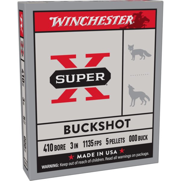 Winchester Ammunition, Super-X, 410 Bore, 3", 000 Buckshot