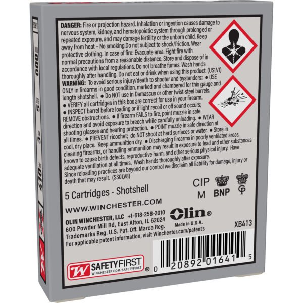 Winchester Ammunition, Super-X, 410 Bore, 3", 000 Buckshot