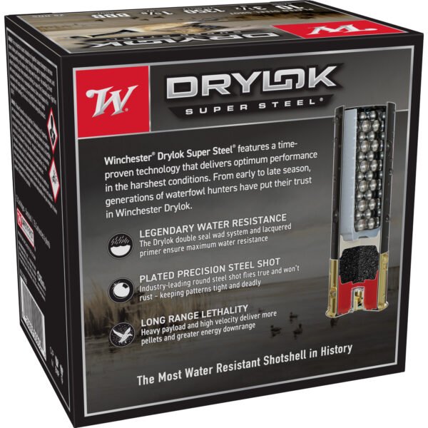 Winchester Ammunition, DRYLOK SUPER STEEL, MAGNUM, 10 Gauge 3.5", BB, 1 5/8oz