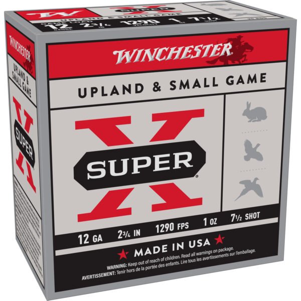 Winchester Ammunition, Super-X, 12 Gauge, 2.75", Game Load, #7.5, 1 oz.