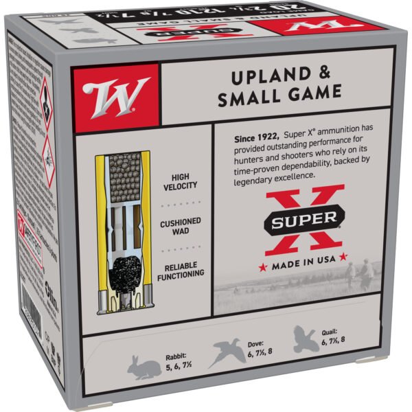 Winchester Ammunition, Super-X, 20 Gauge, 2.75", Game Load, #7.5, 0.875oz, Shotshell, 25 Round Box