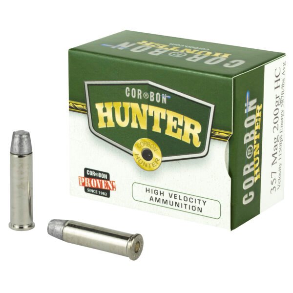 Corbon Ammo, Hunting, 357MAG, 200 Grain, Hard Cast Hunting, 20 Round Box