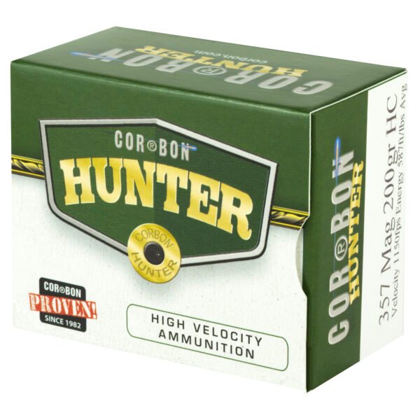 Corbon Ammo, Hunting, 357MAG, 200 Grain, Hard Cast Hunting, 20 Round Box