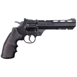Crosman, Vigilante, 177 Pellet, 5.9" Barrel, Black Finish, Synthetic Stock, Semi Automatic, CO2, 435 Feet Per Second
