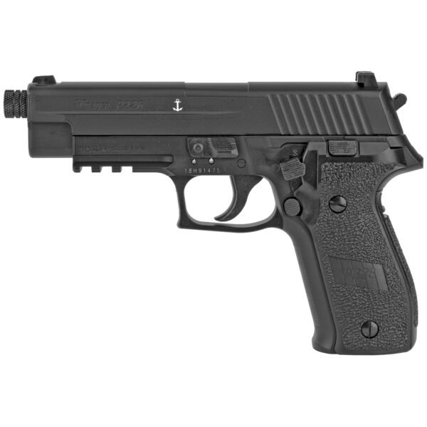 SGAIR226F-177-12G-16-B_1_HR Sig Sauer, P226, Semi-automatic, CO2 Air Pistol, .177 Pellet, 4.4" Barrel, Black Finish, Plastic Grips, 16Rd