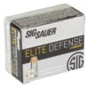 Sig Sauer, Elite Performance V-Crown Ammunition, 9MM, 124 Grain, Jacketed Hollow Point, 20 Round Box