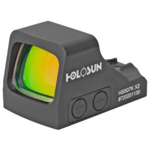 Holosun Technologies, 507K-X2, Red Dot, 32 MOA Ring & 2 MOA Dot, Black Color