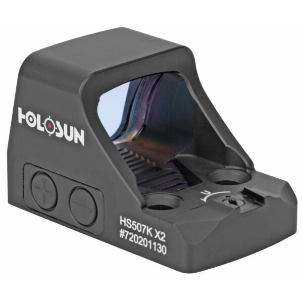 Holosun Technologies, 507K-X2, Red Dot, 32 MOA Ring & 2 MOA Dot, Black Color
