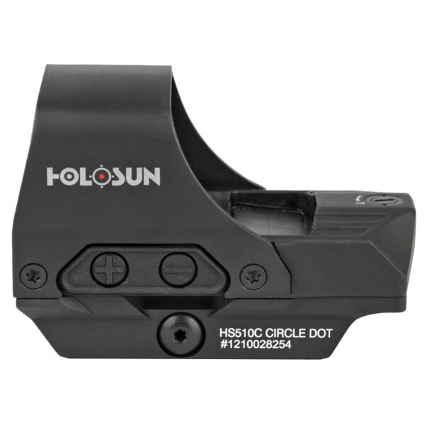 Holosun Technologies, Open Reflex, 2MOA Dot or 2MOA Dot with 65MOA Circle, Solar with Internal Battery
