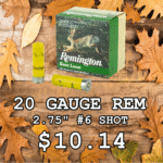 20 GAUGE REM #6 $10.14