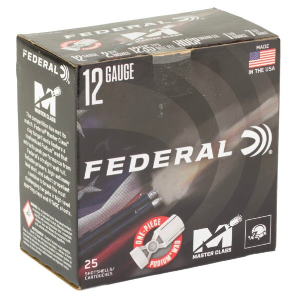 Federal, Master Class, 12 Gauge, 2.75", #7.5, 1 1/8 oz, Shotshell