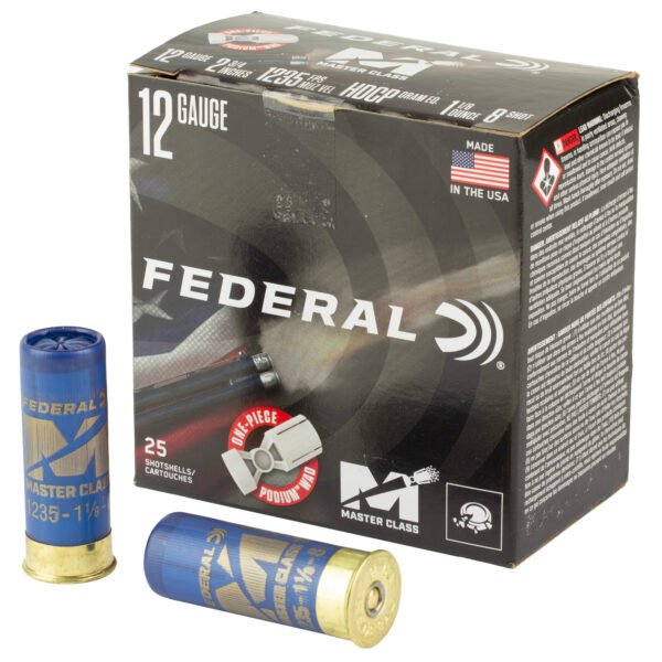 Federal, Master Class, 12 Gauge, 2.75", #8, 1 1/8 oz, Shotshell