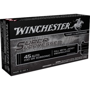 Winchester Ammunition, Super Suppressed, 45 ACP, 230 Grain, Subsonic