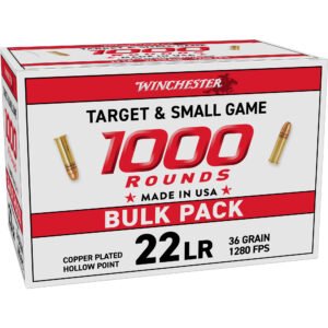 WN22LR1KHP_1_HR Winchester Ammunition, USA WHITE BOX, 22 LR, 36 Grain, Hollow Point