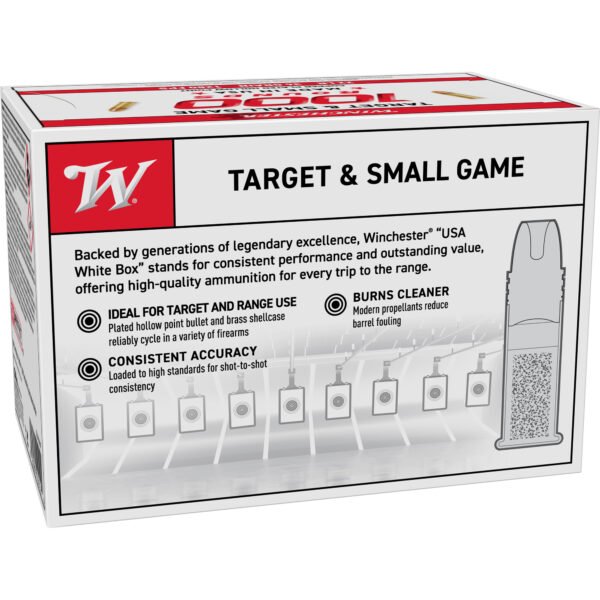 Winchester Ammunition, USA WHITE BOX, 22 LR, 36 Grain, Hollow Point