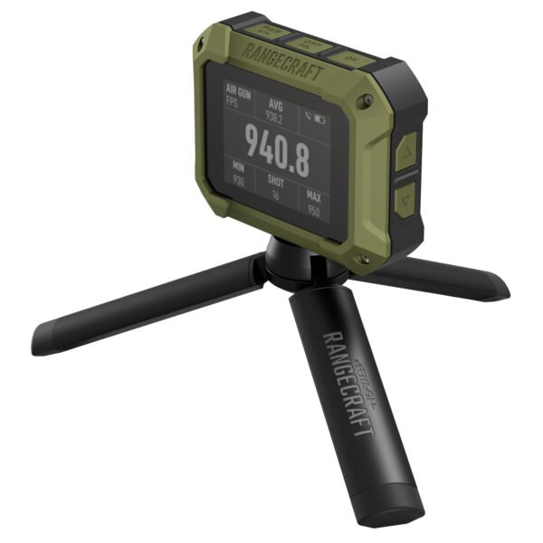 ATHLON, Rangecraft Velocity PRO Radar Chronograph, 65-5,000FPS, .17 -50" Diameter, 2.4" Display, Green and Black